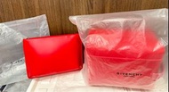 全新 紀梵希 GIVENCHY 大紅色 化妝包 手拿包 多用途包 時尚質感