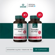 [Astaxanthin Plus 6 mg 1 + Tomato 1] iHERB แอสตาแซนธิน มะเขือเทศ  บำรุงผิวสุขภาพดี ตรา iHERB [B5]