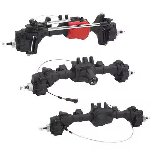 RC Crawler Front Middle Rear Axle Portal Axles With T-Lock Differential For TRAXXAS 1/10 TRX4 TRX6 6