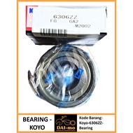 Motorcycle Bearing 6306 ZZ KOYO/ NTN 100% ORIGINAL/ Bearing Bearing Bearing Lahar/ Klahar Kelahar 63