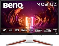 BenQ MOBIUZ EX3210U 32” 4K IPS White Gaming Monitor, 144Hz 1ms, HDR600, HDMI 2.1 (full 48Gbps bandwi