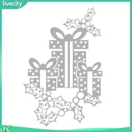 livecity|  Christmas Gift Design Card Making Craft Stencil DIY Scrapbook Mold Decor Tool