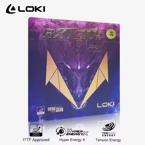 LOKI RXTON 3 PRO Table Tennis Rubber for Racket Sticky and Pimples-in ITTF Approved Ping Pong Rubber