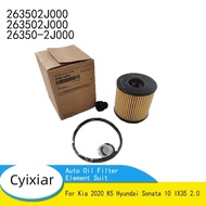 Auto Oil Filter Element Suit For Kia 2020 K5 For Hyundai Sonata 10 IX35 2.0 OEM 263502J000 26350 2J0