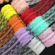 [1028 Times Repurchase] 9m Length 4cm Wide Colorful Lace Handmade Fabric Clothing Sofa Curtain Sewin