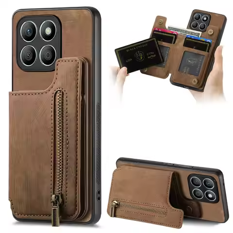 For Motorola Edge 60 Pro 5G Luxury Case Zipper Card Wallet Back Capa Motorola Moto Edge 60 Fusion 60