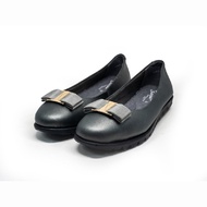 8841-33 Barani Gunmetal Leather Pumps/Ballet Flats / Fast Delivery / Designer Shoes / Premium Quality / Comfort / Padded Insoles