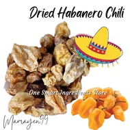 Dried Habanero Whole | Dried Habanero Pepper Chili | Habanero Cili Kering - Mexican Habanero