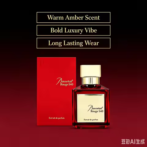 Baccarat Rouge 540 Extrait de Parfum Luxury Unisex Perfume, Rich Amber Saffron Cedarwood Woody Flora