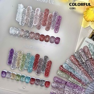 【พร้อมส่ง】 Colorful girlสีเจลแฟลช   สีทาเล็บเจล 20สี（ Colorful girl) สีเจล20สี สีเจลแฟลช   แถม ชาร์ท