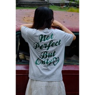 JUST ONLY Form BOXY Unisex Gray T-shirt - de tée