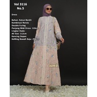 KATUN All Size Embroidered Cotton Midi Dress by Namira (NMR)