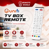 Unifi TV Box Remote Control Replacement White | Alat Kawalan Jauh Televisyen Hypptv Unifi Plus Box H