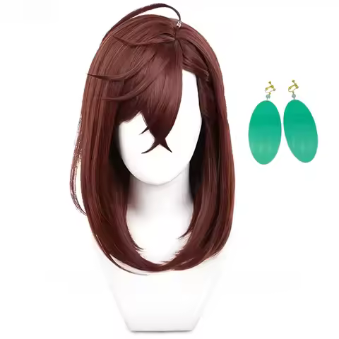 Momo Ayase Cosplay Wig Short Red Brown Wig Cosplay Anime Cosplay Wigs Heat Resistant Synthetic Wigs
