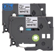 Label Tape Replacement for Brother P-Press TZe Label Tape 12mm 0.47 Inch Laminated 26.2 Feet Black o