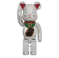 BE@RBRICK 招き猫開運弐 発光 銀メッキ 1000% (招財貓）
