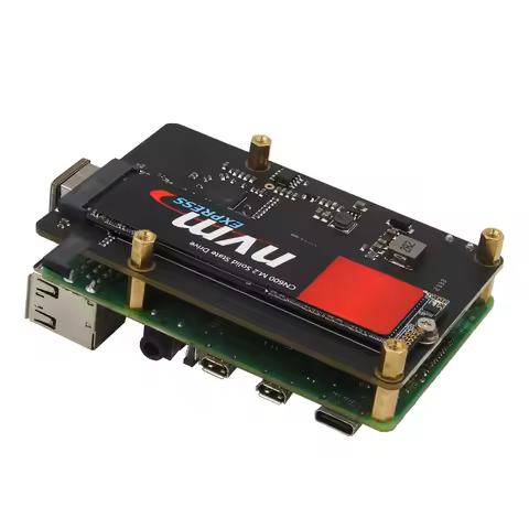 Geekbord X872 V2.0 USB 3.0 to M.2 NVMe SSD Expansion Board| Raspberry Pi 4 Bottom NVMe SSD Shield