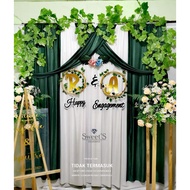 Application Decoration Size 3Mx2.2M backdrop weeding premium
