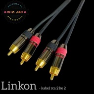 Linkon RCA cable 2 to 2 gold plated RCA audio cable RCA to RCA