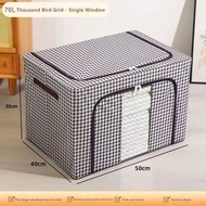 EUNICE Clothing Storage Bag 50/70LVisible Large Capacity Storage Box Portable Household Clothes Orga