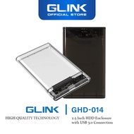 Glink USB 3.0 to SATA External Hard Drive Enclosure for 2.5 inch 5mm/7mm/9.5mm SATA I/II/III HDD SSD