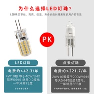 G4 Lamp Bead led Pin Low Voltage 12v Crystal Lamp Plug Bulb 220v Super Bright g9 Light Source Mirror