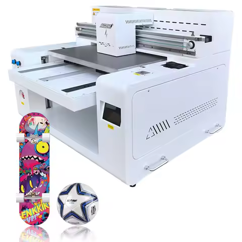 Good Discount 60Cm*50Cm 6050 Large Flatbed Uv Printer Flatbed A3 Uv Dtf Printer Roll To Roll