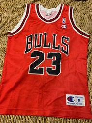 絕版 二手 champion kids 芝加哥 公牛 Jordan 23 Chicago bulls 兒童 籃球  球衣 vintage jersey