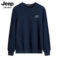 JEEP SPIRIT กีฬาแขนยาวกลางแจ้งคอกลมผู้ชายเสื้อกันหนาว