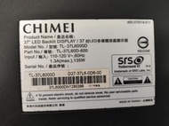 奇美37吋液晶電視型號TL-37L6000D電源板。腳架拆賣