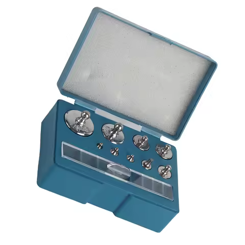 17PCS Balance Weights Set 211.1g 10mg-100g Grams Precision Calibration Weights Set With Tweezer Stor