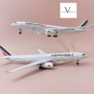 AIRBUS A330 MODEL PLANE "AIRFRANCE FRANCE Airlines" HIGH QUALITY METAL 20CM SCALE 1:400