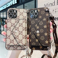 Luxury Phone Case OPPO Reno 9 8 8T 8Z 7 7Z 6 5 Pro 5F 4F 4 Lite 3 2F A95 A94 A93 A92 A91 Wallet Card Slots Back Cover Fashion PU Leather Crossbody Bag Casing