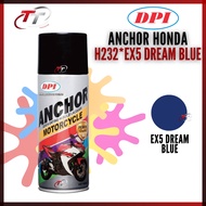 ANCHOR MOTOCYCLE HONDA Spray Can Tin Cat Paint 400ML H232* EX5 Dream Blue Biru Sprey Ancer Honda Ori 100% Original