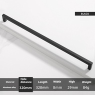 Square Bright Gold Silver Elegant Black Cabinet Door Handle Aluminum Alloy Kitchen Cabinet Handle S