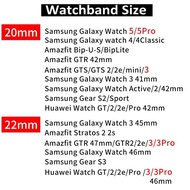 Gelang untuk jam Samsung Galaxy, 20mm 22mm untuk jam Samsung Galaxy