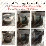 RODA END CARRIAGE CRANE/HOIST SADDLE WHEELS TERSEDIA M3 M4 M5 - GIARA MART