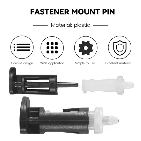 B67C10Pcs Plastic Mounting Clip for Intel 4 Way CPU Coolers 1155 775 CPU Heatsink Mount Pin Push Scr