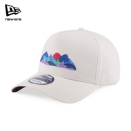 New Era 9FORTY A-Frame New Era Mountain Logo Chrome White Snapback Cap
