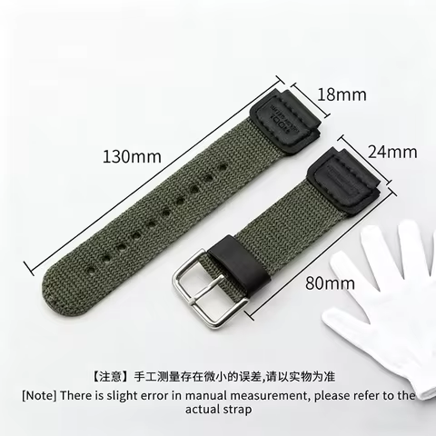 Nylon strap 18mm For Casio AE-1200 AQ-S810W AE-1000W AE1200 SGW-300/400H/500H F91W/F84/W735 MRW-200H