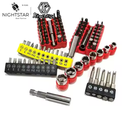 2/5/8/10/12/33Pcs Screwdriver Tamper Proof Security Bits 60mm Magnetic Extension Bit Holder Torx Hex