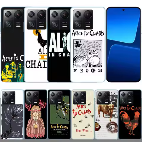 Rock Band Alice In Chains Phone Case For Xiaomi Poco F7 Ultra X7 X6 M8 M7 M6 M4 M3 Pro X4 Mi 15 15T 