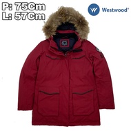 J261 Jaket Parka Bulang Gropcore Outdoor Westwood  Bulu Angsa Winter Musim Dingin Hiking Pendaki Gun