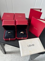 Cartier love系列戒指 full set