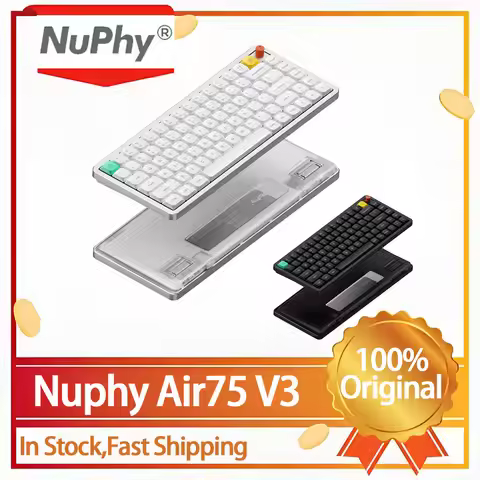 Original Nuphy Air75 V3 Mechanical Keyboard Low-Profile Wireless Hot Swap Tir Mode 1000hz Custom Air