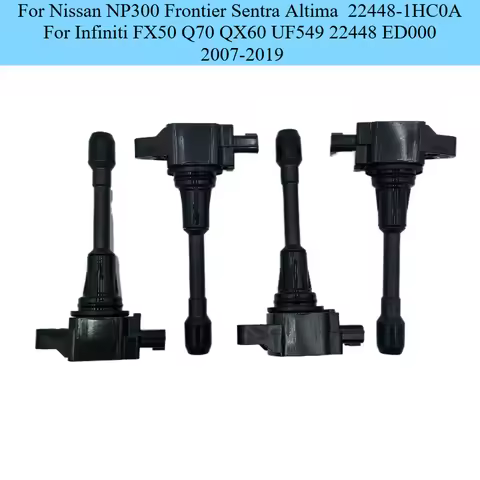 Set of 4 Ignition Coil 22448-1HC0A For Nissan NP300 Frontier Sentra Altima For Infiniti FX50 Q70 QX6