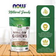 NOW Foods, Whole Cashews, Raw and Unsalted, Source of Fiber, Protein, (Packaging May Vary), (284 g)