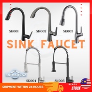 BATHKITCHZ SUS 304/Brass Kitchen Sink Faucet Mixer Tap Kitchen Sink Hot Cold Taps Pull Down Water Ta