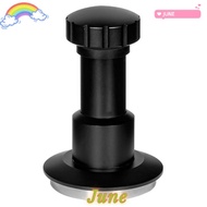 JUNE1 Coffee Impact Tamper, Ripple Base Adjustable Spring Loaded Coffee Tamper, Stainless Steel 58.3