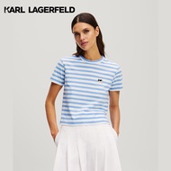 KARL LAGERFELD - IKON STRIPE BOXY T-SHIRT